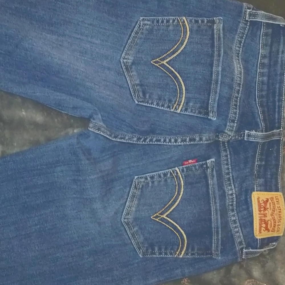 Levi Strauss & Co blue denim skinny jeans